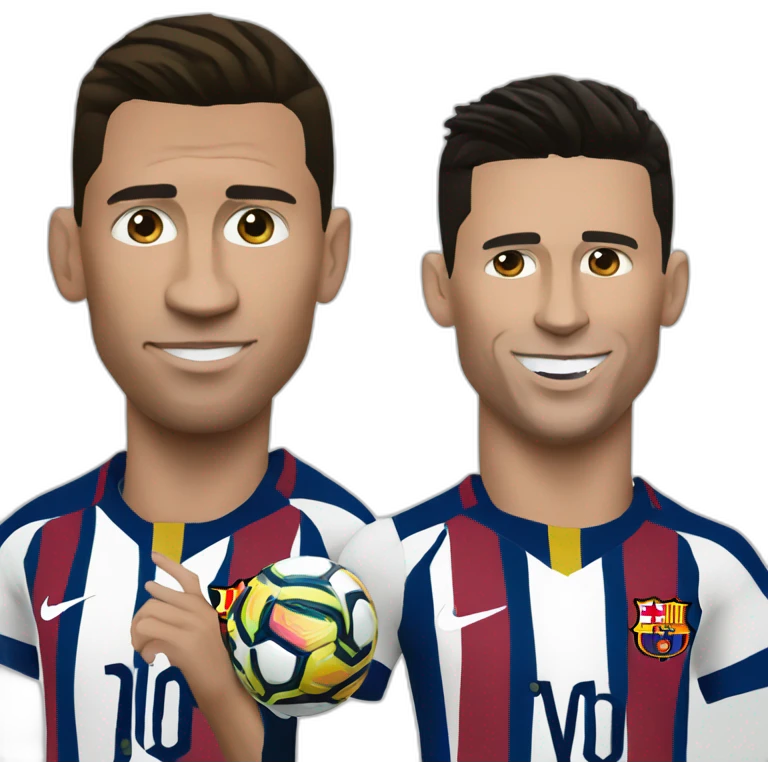 Ronaldo messi  emoji