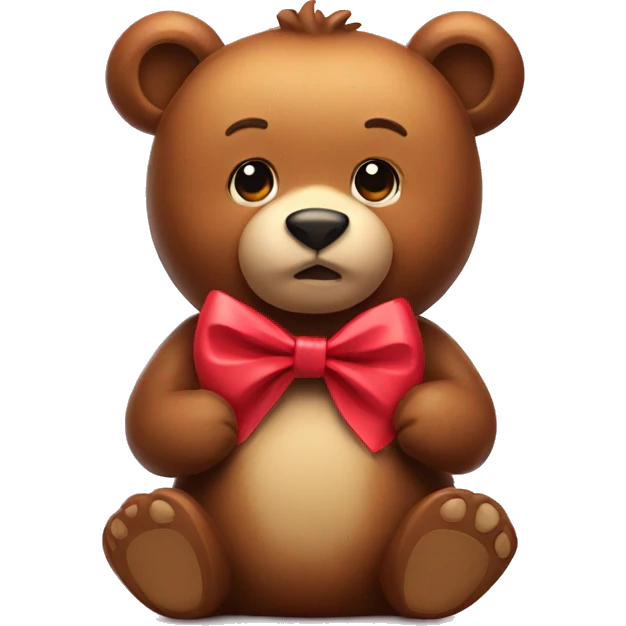 Bear with a bow  emoji