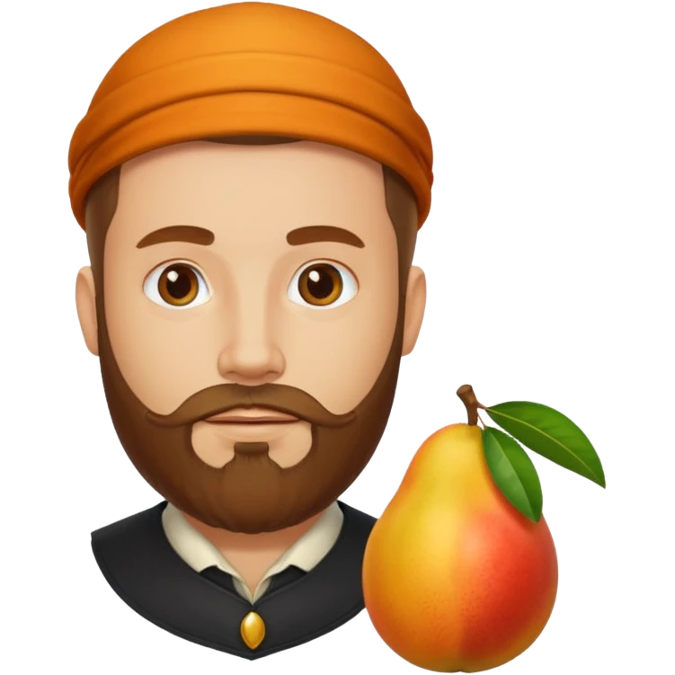 Louis de Nagy-Bocsa barbe, mangue  emoji