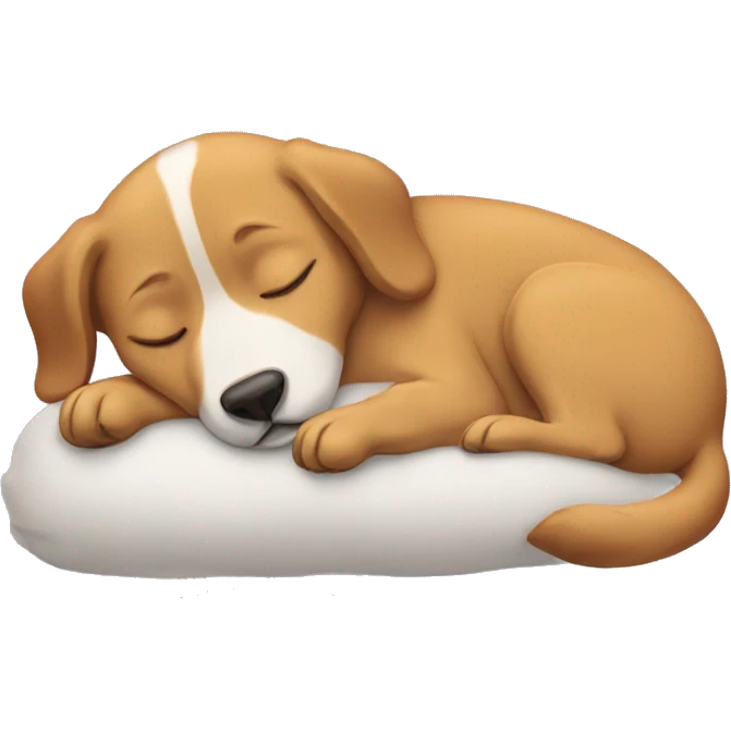 Sleeping dog emoji