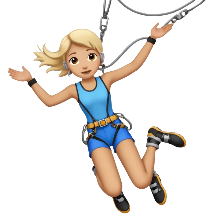 bungee jumping face with earrings emoji