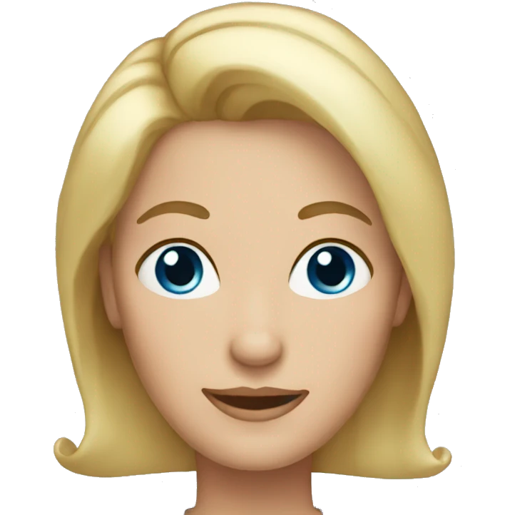55 year old woman blonde hair blue eyes  emoji