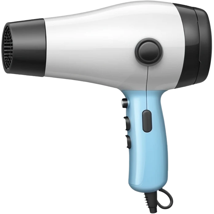 blow dryer, simple, no text emoji