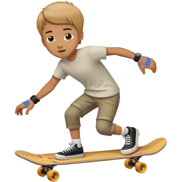 Cool guy on a skateboard  emoji