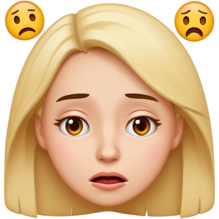 Very exhausted and confused lady emoji but with some humour about it emoji emoji