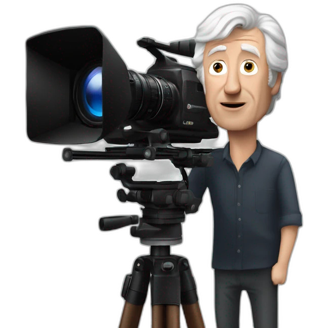 Roger deakins with an arri alexa camera emoji