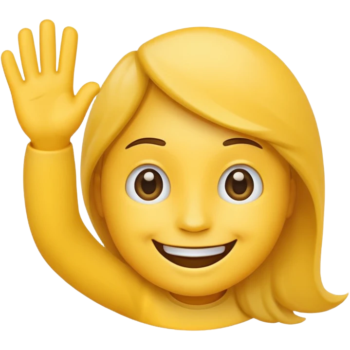 hello hand waving emoji emoji