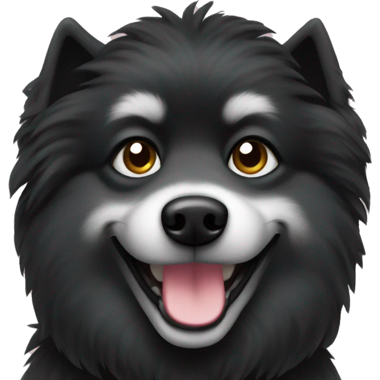 Black spitz emoji