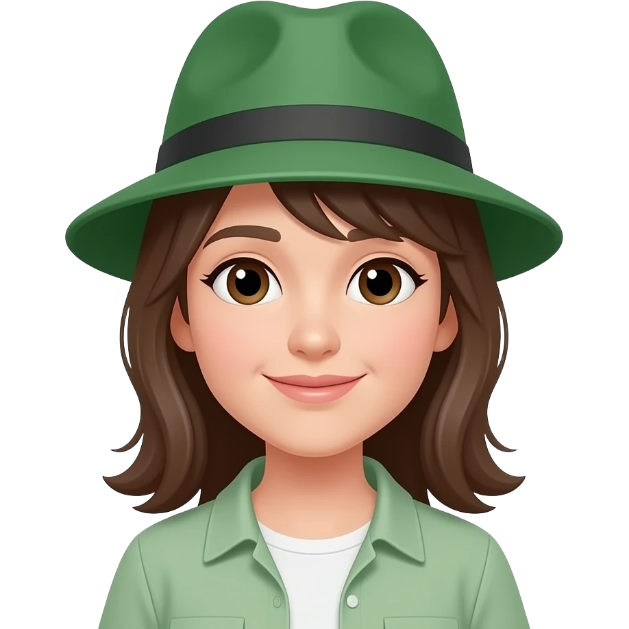 firsh wear a green hat emoji