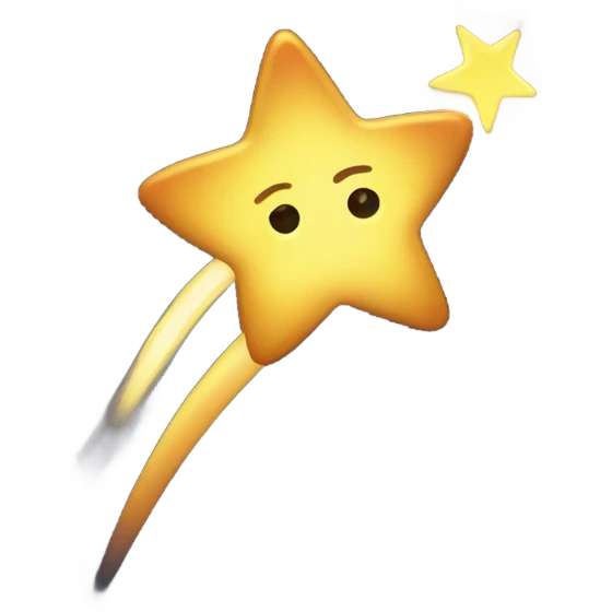 Shooting star emoji