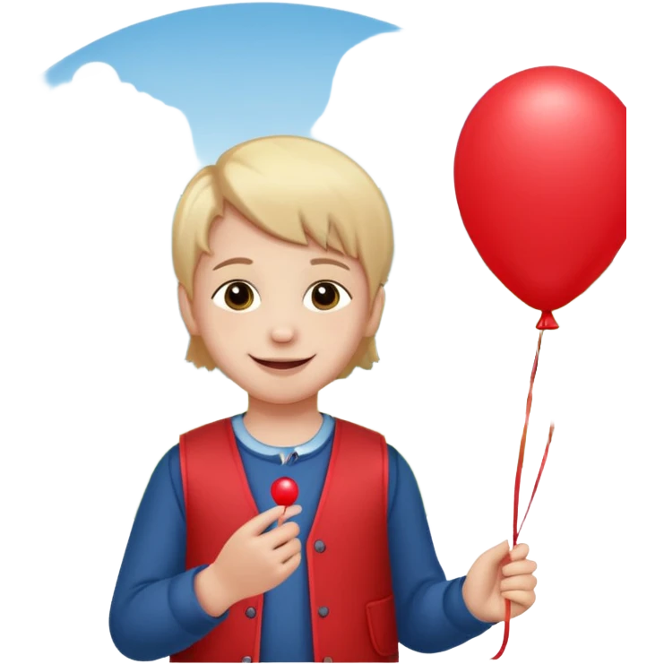 Child + balloon, Park Visitor. with park. emoji
