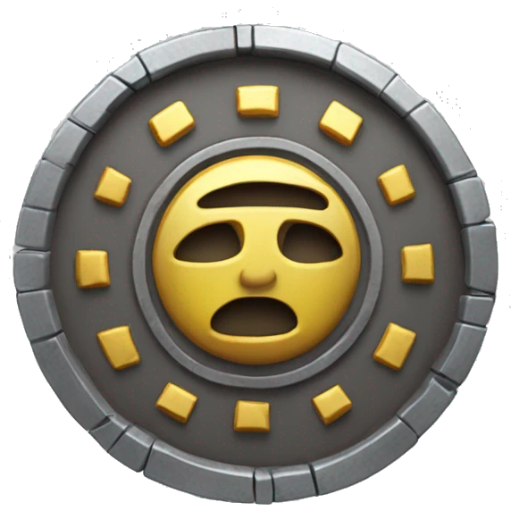 Cyber tatics, coin 3d, slow spining emoji