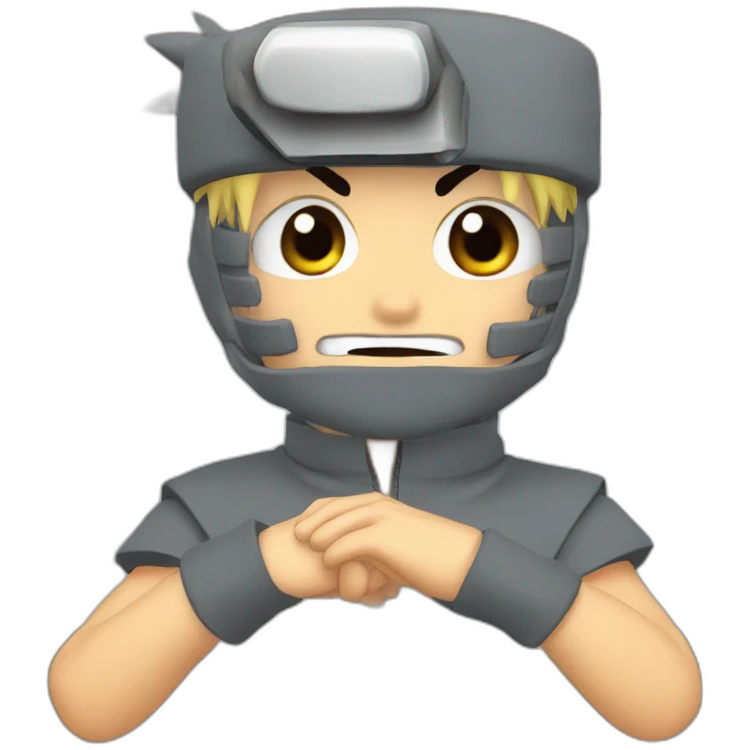 Naruto on a computer emoji