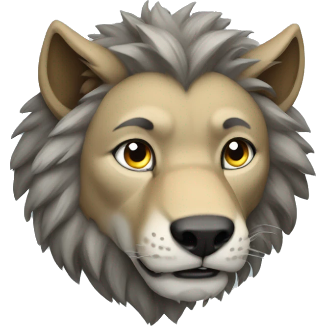 wolf lion emoji