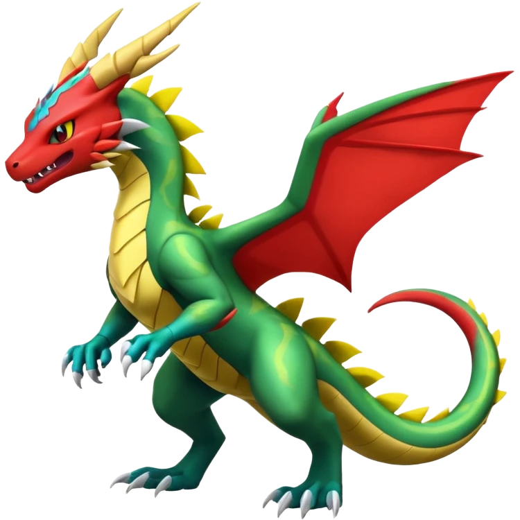 Zeraora-Flygon-Salamence-fusion (full body) emoji