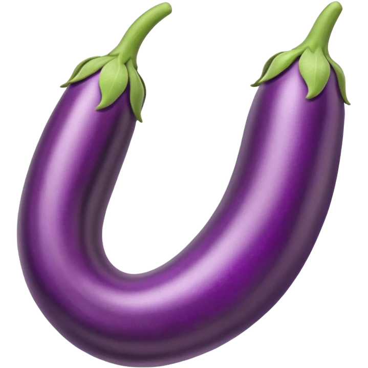 very long straight eggplant with an x emoji | AI Emoji Generator