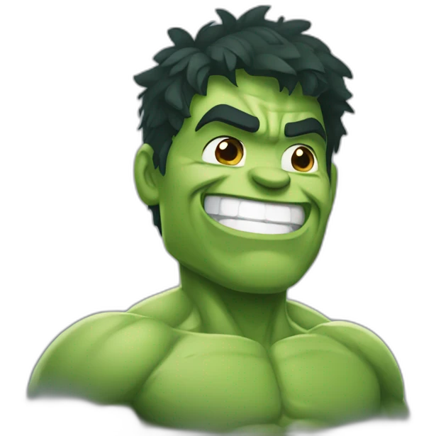 Hulk smiling emoji