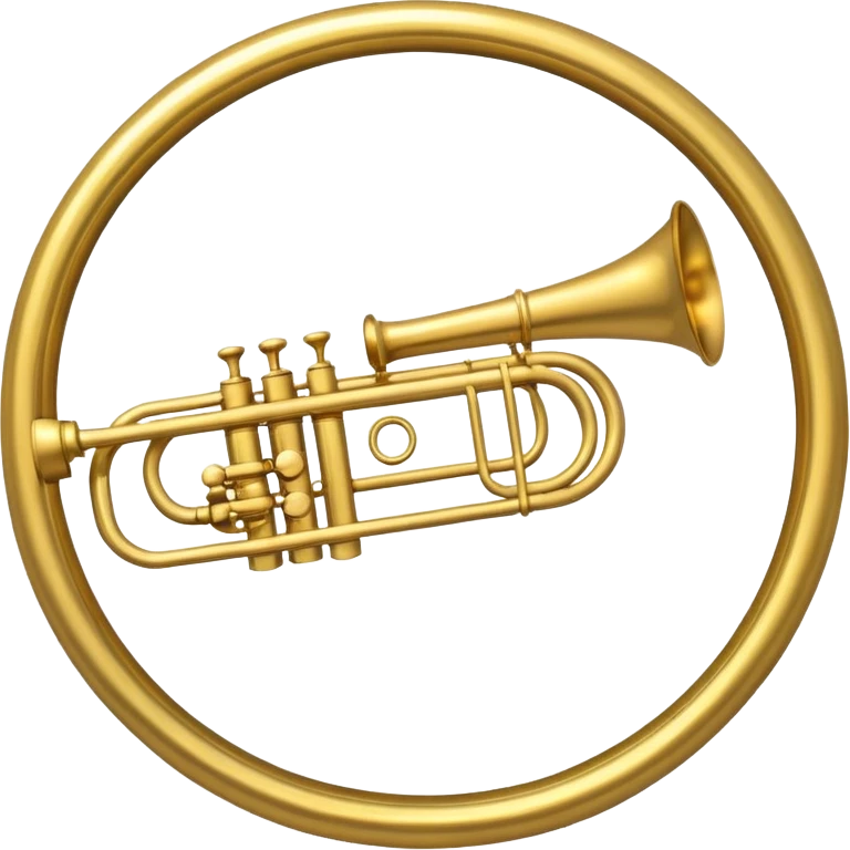 Trombone Inside a circle emoji