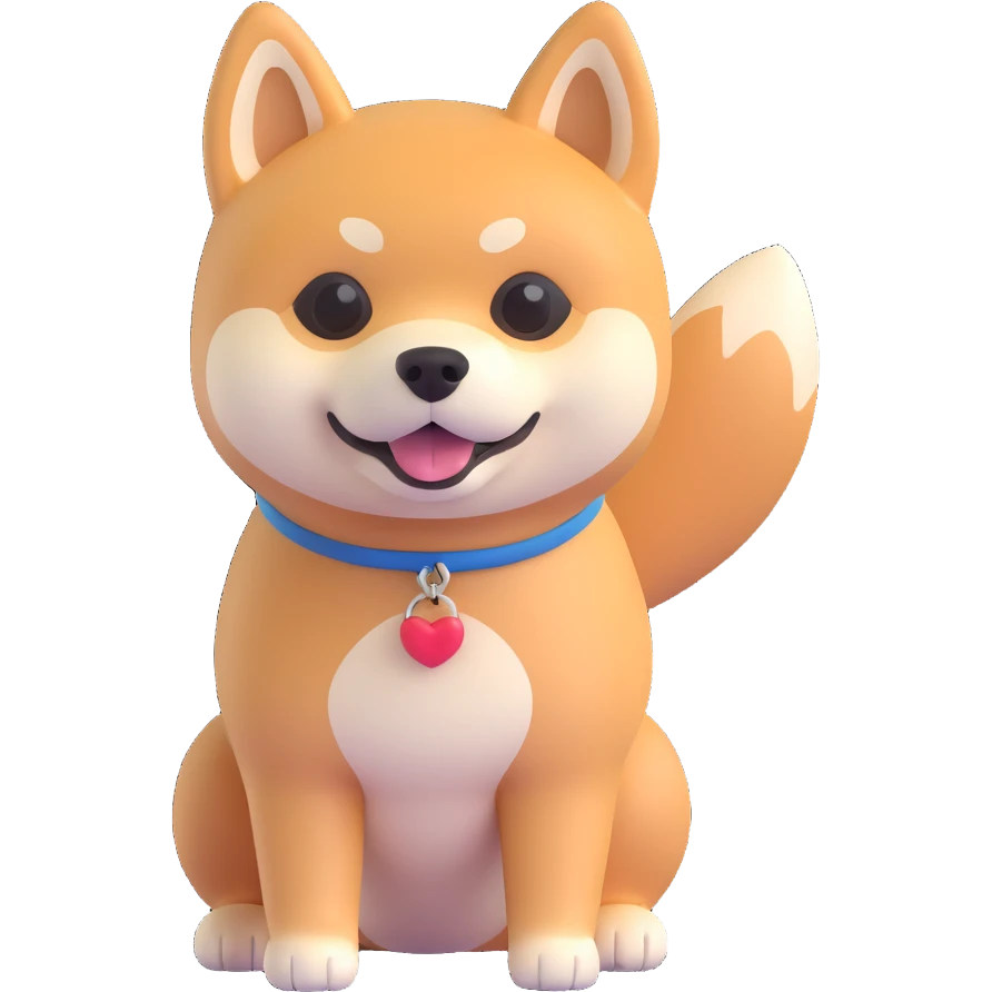 cute shiba inu emoji