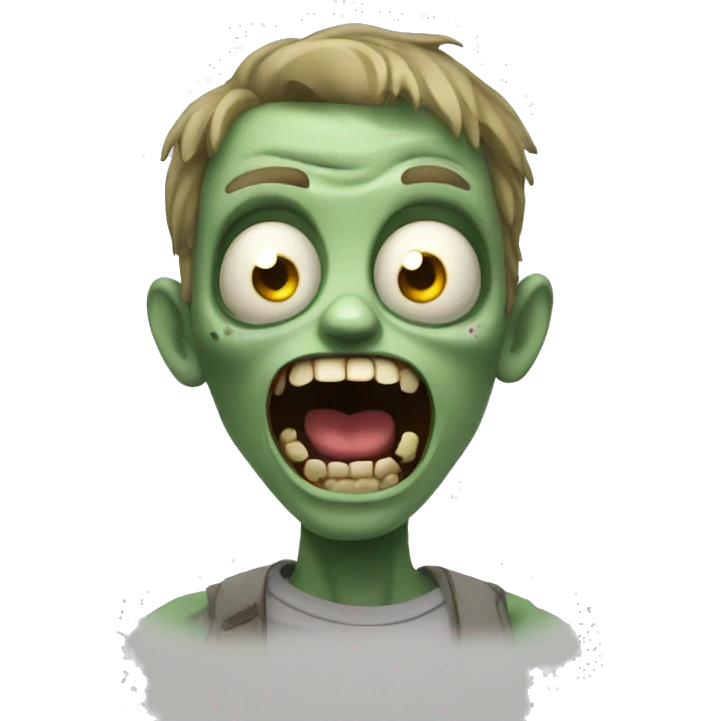 excited zombie emoji