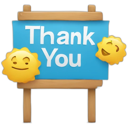 Thank you sign emoji