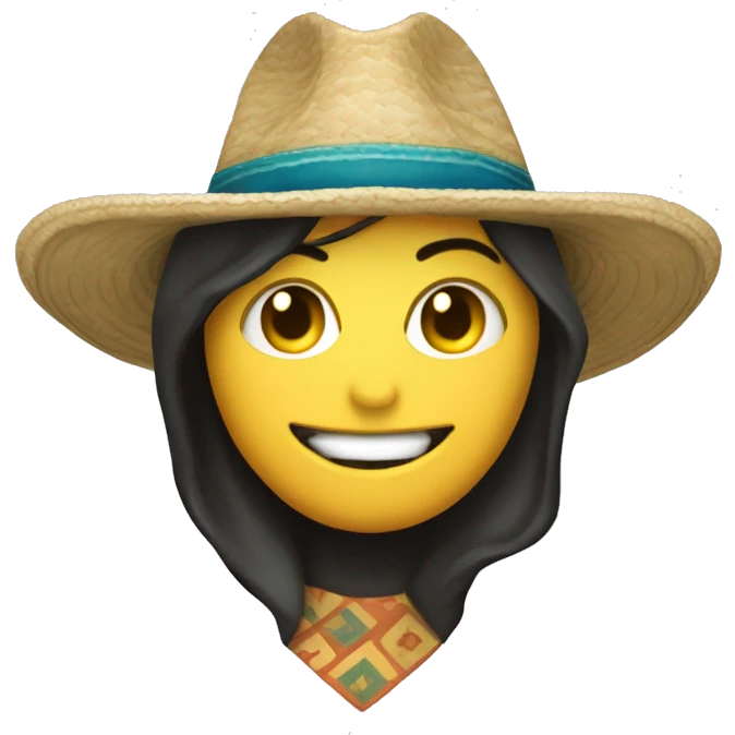 persona con sombrero de tiburon con irena emoji