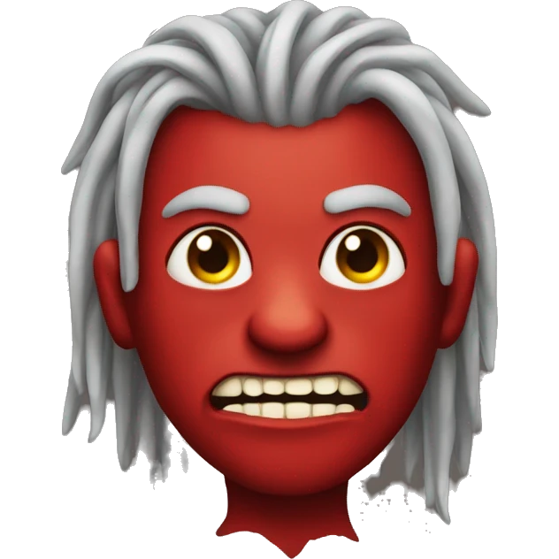 devil with dreads emoji