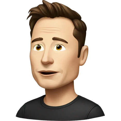 ELON MUSK thinking emoji
