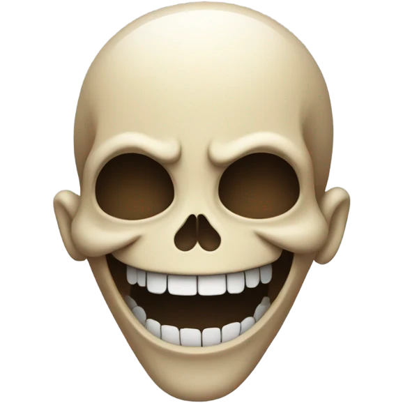 skull laughing huggung emoji