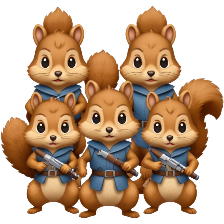 squirrel Figthers  emoji