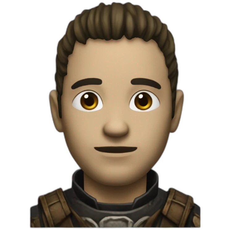 the main character (Unnamed) of the computer game Gothic 2 emoji