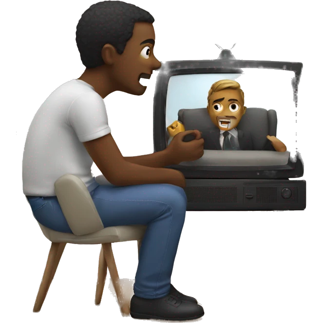 Watching tv emoji