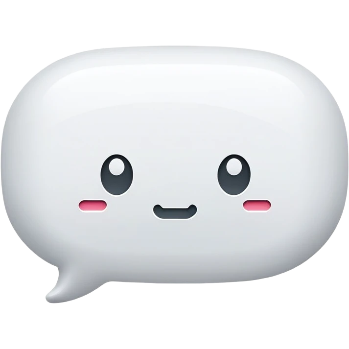 text message, chat bubble, sms notification emoji