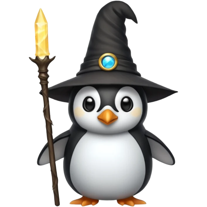 Penguin Wizard emoji