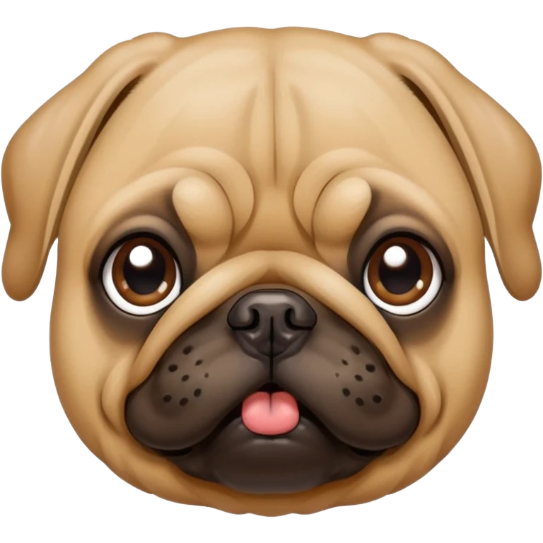 mops pug dog face emoji