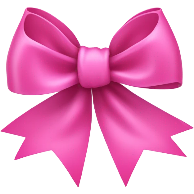 Pink bow emoji