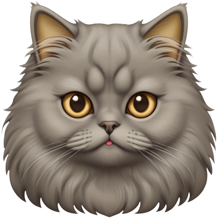 cinematic-adorable-big-eyed-fluffy-grey-persian-cat-portrait-emoji,-head-tilted-playfully-with-a-sweet-expression,-fluffy-grey-fur-with-rich-caramel-and-gold-undertones,-simplified-yet-irresistibly-cute-features-with-large,-expr emoji