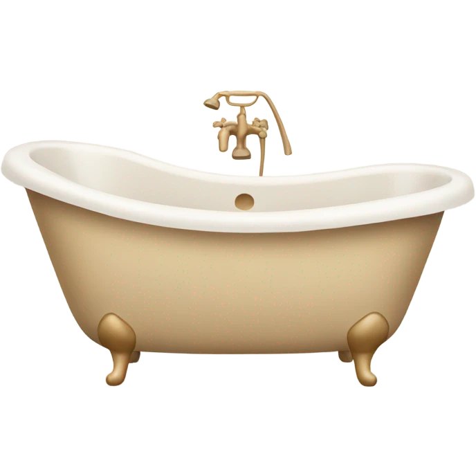 Beige bath tub  emoji