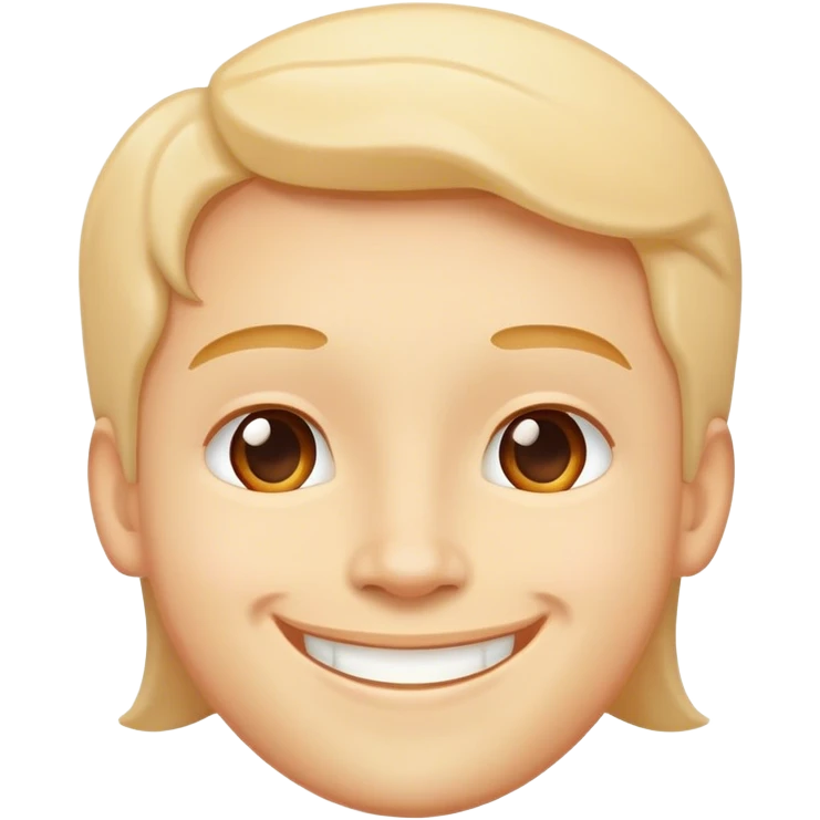 Cheesy smile emoji