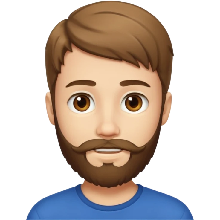 bearded teenage emoji