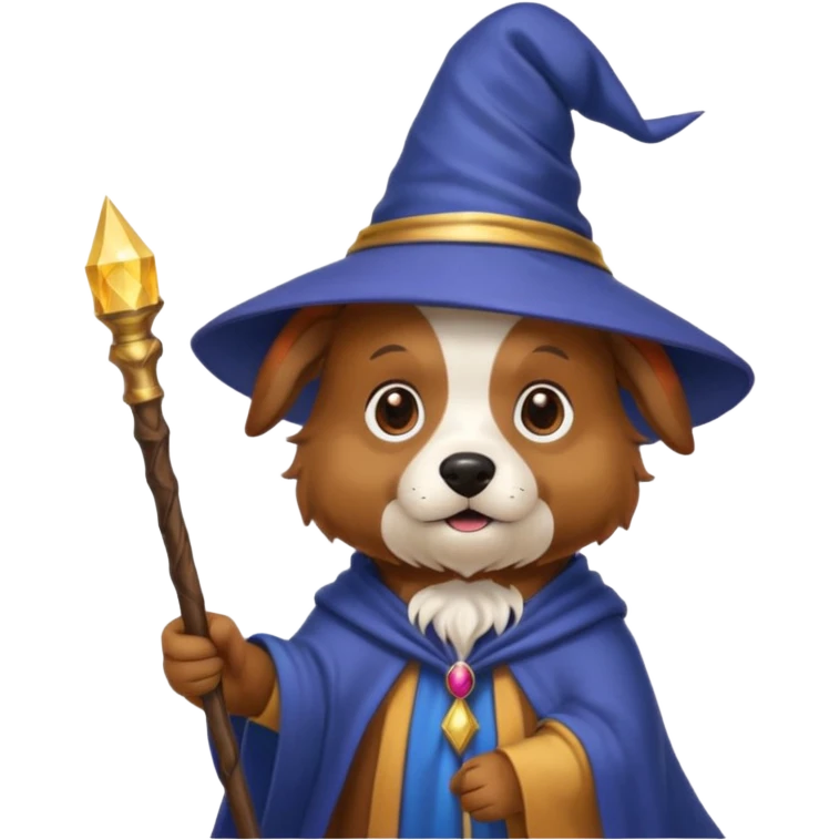 Dog wizard emoji