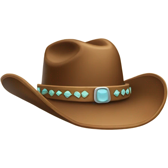 Cowgirl hat emoji