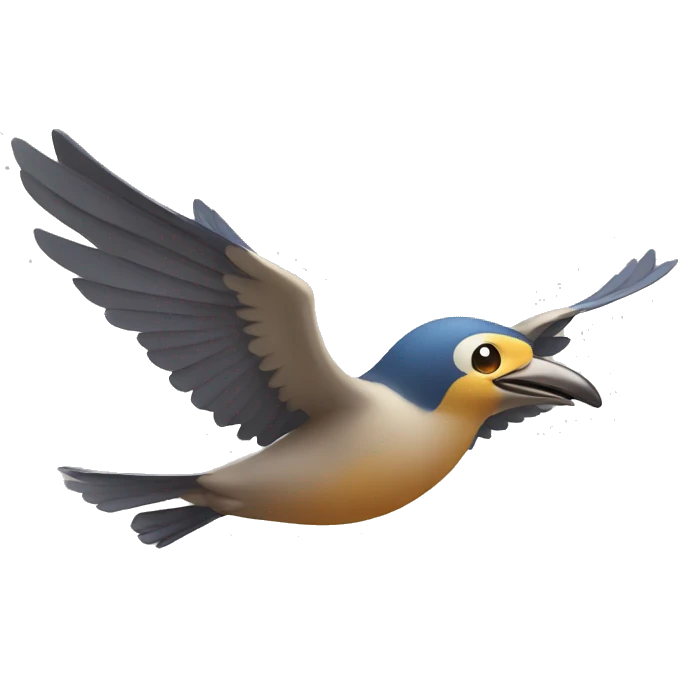 flying bird emoji