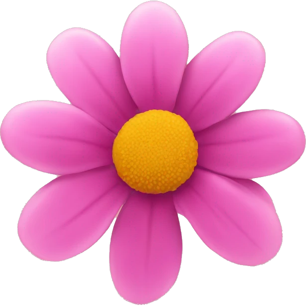 Pink flower emoji