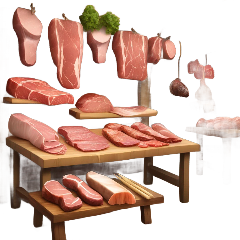 Meat village  emoji