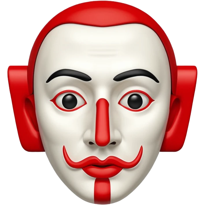Money Heist, dali mask, reallestic emoji