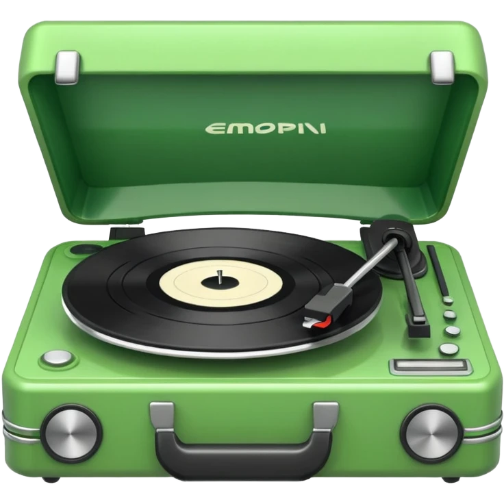 green record player emoji