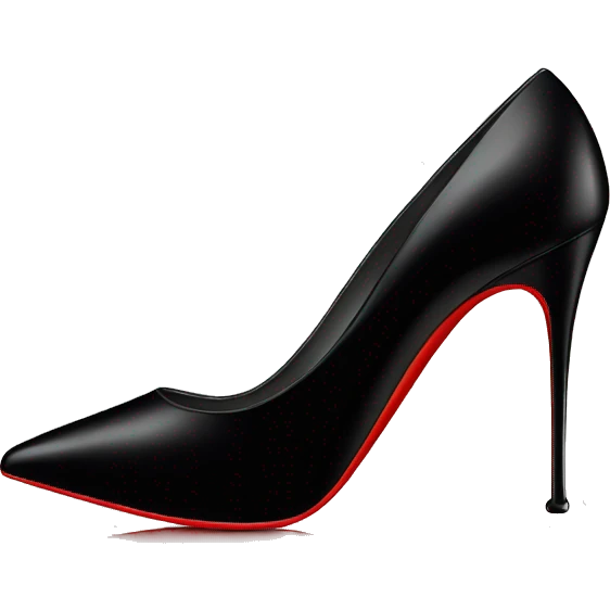black louboutin heel emoji