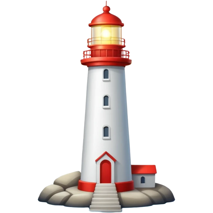 Lighthouse emoji shining light emoji