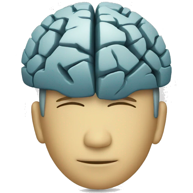 cerebro con redes informaticas emoji